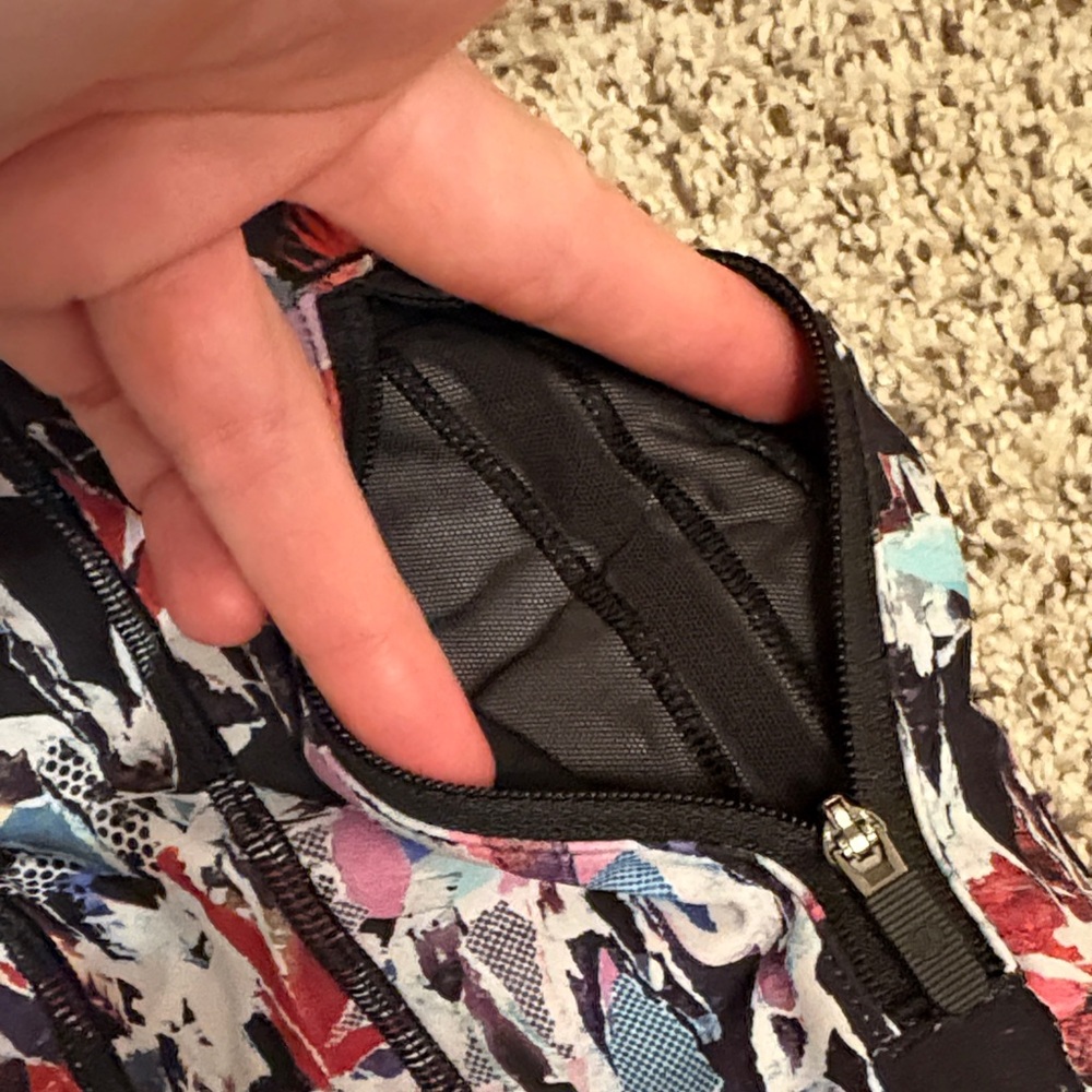 Lululemon Break Free Crop Nulux 17" Culture Clash Starlight Black - Picture 5 of 5